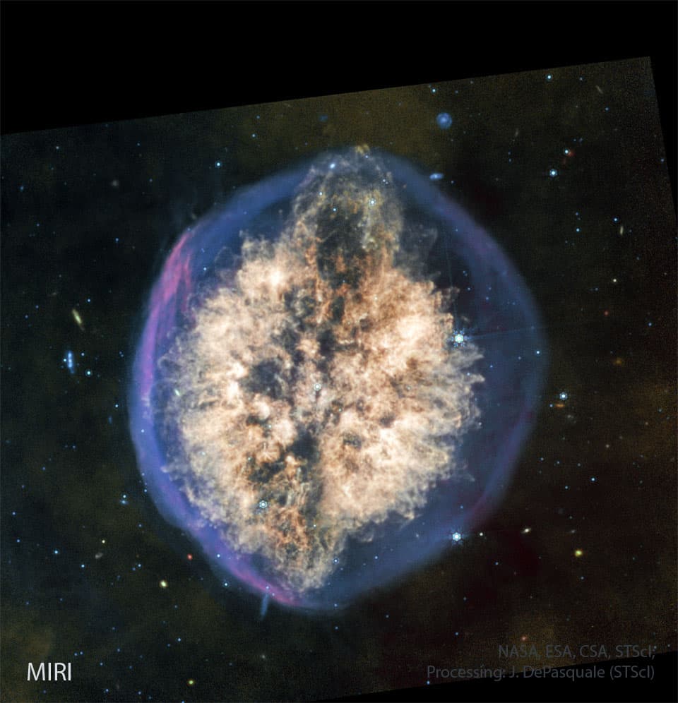 The Cranium Nebula from the Webb Telescope